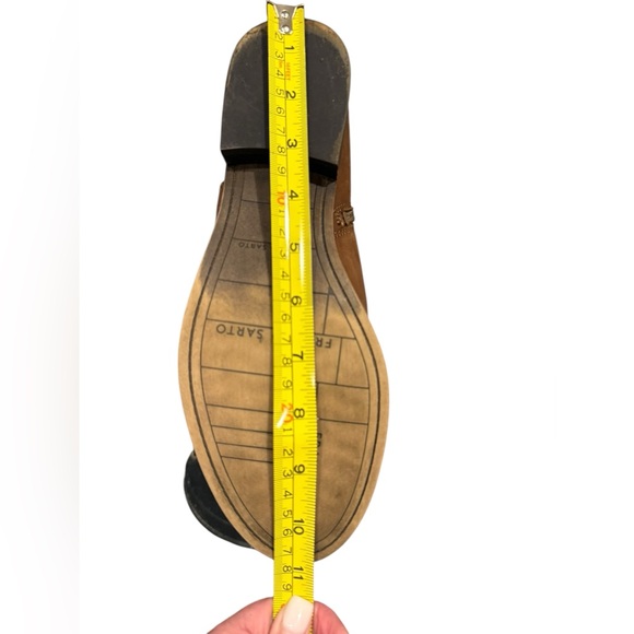 FRANCO SARTO Holmes Ankle Boots Booties Nubuck Leather Size 9 - Picture 7 of 8